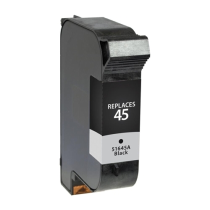 Remanufactured Replacement Black Ink Cartridge for 51645A / HP 45