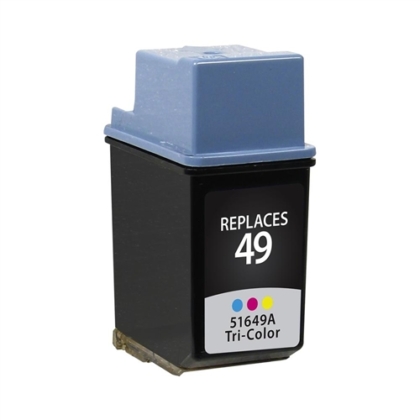 Remanufactured Replacement Tri-Color Ink Cartridge for 51649A / HP 49