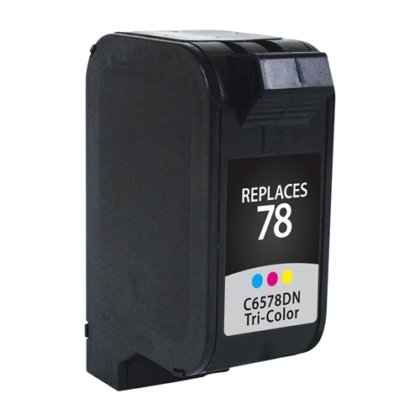 Remanufactured Replacement Tri-Color Ink Cartridge for C6578AN / HP 78