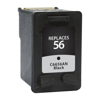 Remanufactured Replacement Black Ink Cartridge for HP 56