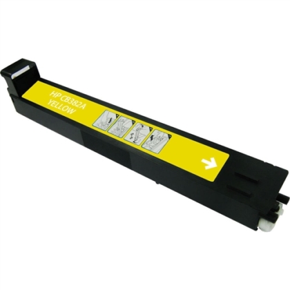 Remanufactured Replacement for Hewlett Packard CB382A (HP 824A) Yellow Laser Toner Cartridge