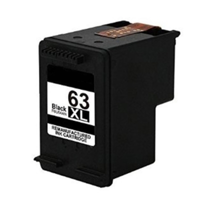 Remanufactured HP 63XL (F6U64AN) High Yield Black Ink Cartridge