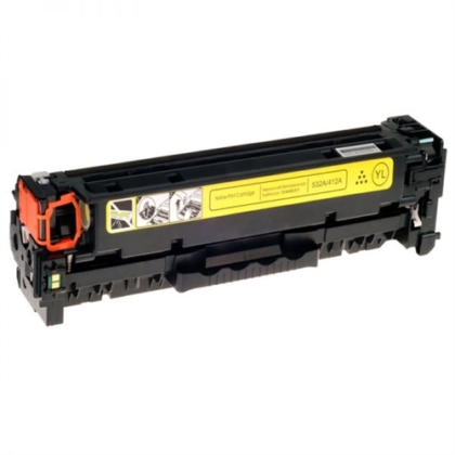 Compatible Replacement for HP CF412X (HP 410X) High Yield Yellow Toner Cartridge (5,000 Page Yield)