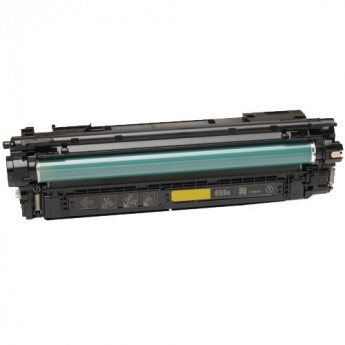 Compatible Replacement for HP CF452A (HP 655A) Yellow Toner Cartridge (10500 Page Yield)